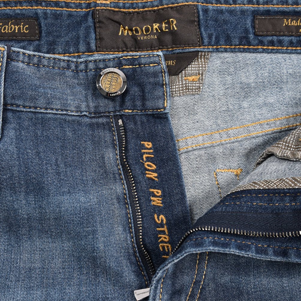 MOORER "PILON - 705" ストレッチデニム スリムジーンズ｜437096｜GUARDAROBA MILANO OFFICIAL STORE