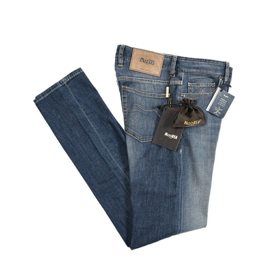 MOORER "PILON - 705" ストレッチデニム スリムジーンズ｜437096｜GUARDAROBA MILANO OFFICIAL STORE