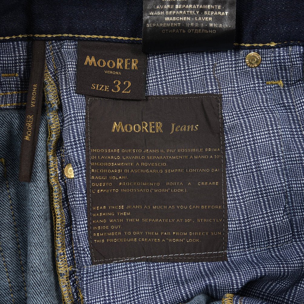 MOORER "PILON - DC109" カシミヤ混ストレッチデニム スリムジーンズ / 日本製生地｜437139-32｜GUARDAROBA MILANO OFFICIAL STORE