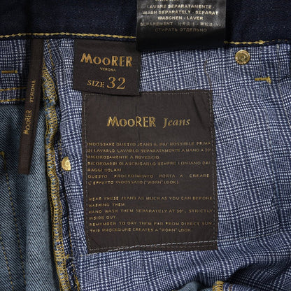 MOORER "PILON - DC109" カシミヤ混ストレッチデニム スリムジーンズ / 日本製生地｜437139-32｜GUARDAROBA MILANO OFFICIAL STORE