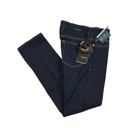 MOORER "PILON - DC109" カシミヤ混ストレッチデニム スリムジーンズ / 日本製生地｜437139-32｜GUARDAROBA MILANO OFFICIAL STORE