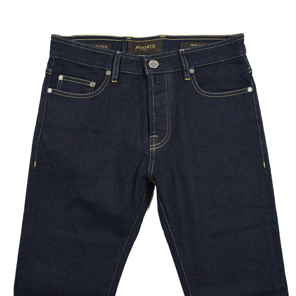 MOORER "PILON - DC109" カシミヤ混ストレッチデニム スリムジーンズ / 日本製生地｜437139-32｜GUARDAROBA MILANO OFFICIAL STORE