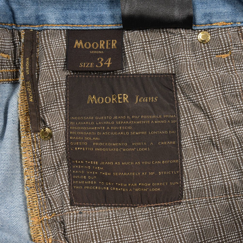 MOORER "PILON - PS705" ストレッチデニム スリムジーンズ｜437097-34｜GUARDAROBA MILANO OFFICIAL STORE