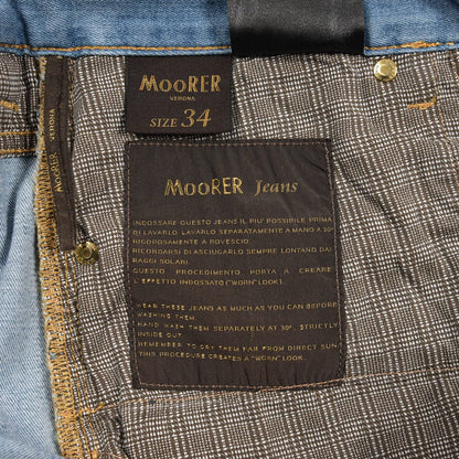 MOORER "PILON - PS705" ストレッチデニム スリムジーンズ｜437097-34｜GUARDAROBA MILANO OFFICIAL STORE