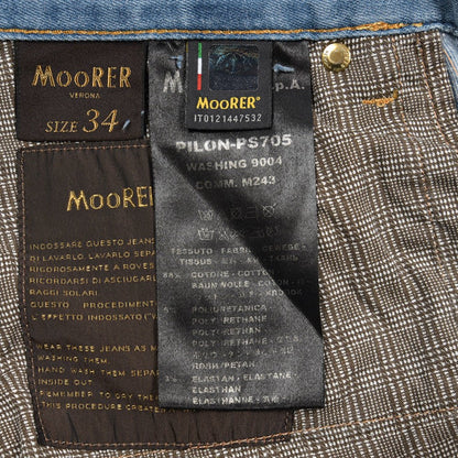 MOORER "PILON - PS705" ストレッチデニム スリムジーンズ｜437097-34｜GUARDAROBA MILANO OFFICIAL STORE