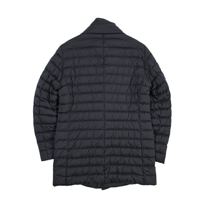 MOORER “PONTI-S3” ストレッチナイロン 着脱可能フロントライナー付き ダウンコート / ACQUA RESISTANT(撥水) ネイビー(DARK BLU) 46 | GUARDAROBA MILANO OFFICIAL STORE