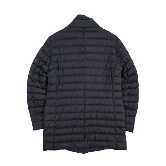 MOORER “PONTI-S3” ストレッチナイロン 着脱可能フロントライナー付き ダウンコート / ACQUA RESISTANT(撥水) ネイビー(DARK BLU) 46 | GUARDAROBA MILANO OFFICIAL STORE