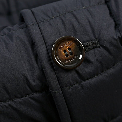 MOORER “PONTI-S3” ストレッチナイロン 着脱可能フロントライナー付き ダウンコート / ACQUA RESISTANT(撥水) ネイビー(DARK BLU) 46 | GUARDAROBA MILANO OFFICIAL STORE