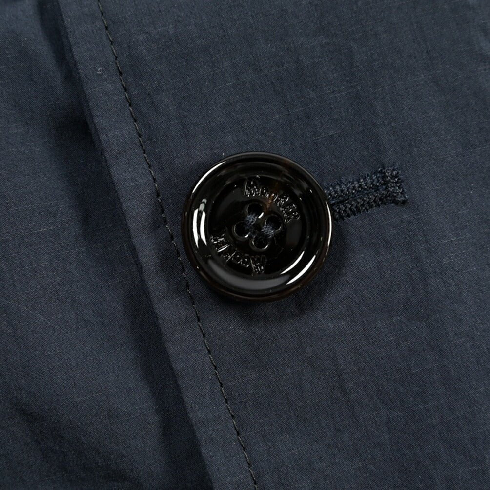 MOORER “PORTO-WFC” リネン混コットン スタンドカラーフィールドジャケット ネイビー(NAVY) 46 | GUARDAROBA MILANO OFFICIAL STORE