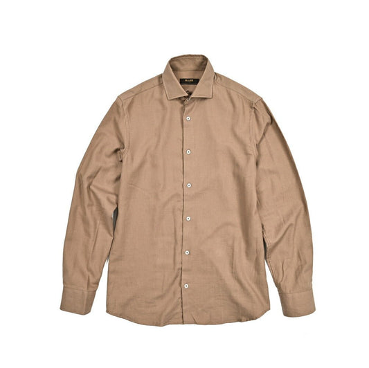 MOORER "ROMAN - LU" コットンカシミヤ ホリゾンタルカラーツイルシャツ｜418437｜GUARDAROBA MILANO OFFICIAL STORE