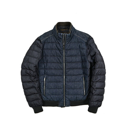 SALE｜MOORER SANTIS - 705 デニム×ナイロン 異素材コンビダウンジャケット｜418209 - 46｜GUARDAROBA MILANO OFFICIAL STORE