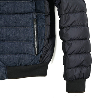 SALE｜MOORER SANTIS - 705 デニム×ナイロン 異素材コンビダウンジャケット｜418209 - 46｜GUARDAROBA MILANO OFFICIAL STORE