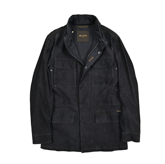 MOORER SARNICO - NK スタンドカラーレザーフード付きブルゾン M - 65｜436748-46｜GUARDAROBA MILANO OFFICIAL STORE