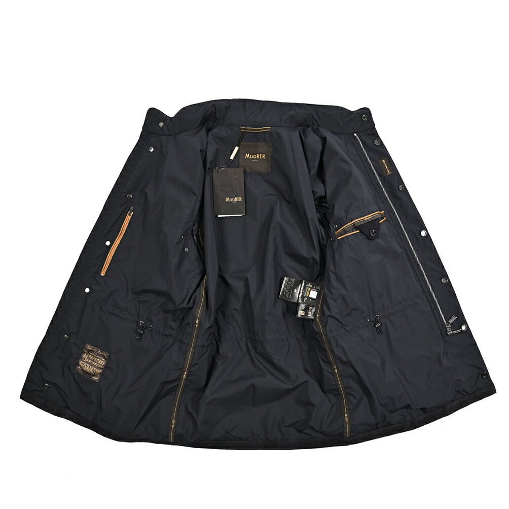 MOORER SARNICO - NK スタンドカラーレザーフード付きブルゾン M - 65｜436748-46｜GUARDAROBA MILANO OFFICIAL STORE