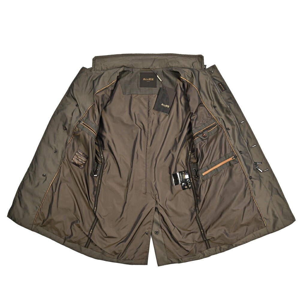MOORER SC - MORANDI - KM ポリエステル100% セミダブルブレストトレンチコート｜436029-50｜GUARDAROBA MILANO OFFICIAL STORE