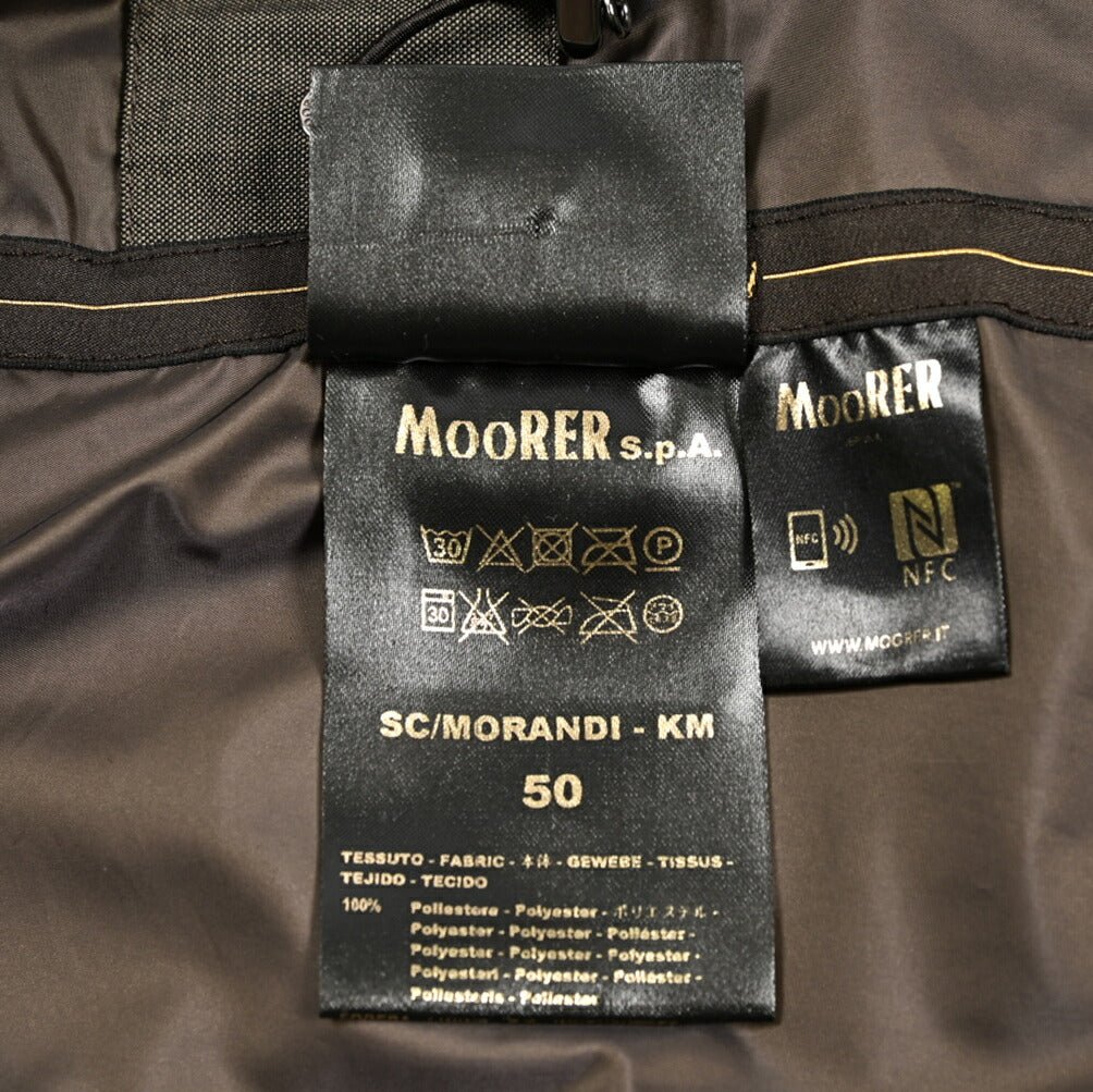 MOORER SC - MORANDI - KM ポリエステル100% セミダブルブレストトレンチコート｜436029-50｜GUARDAROBA MILANO OFFICIAL STORE