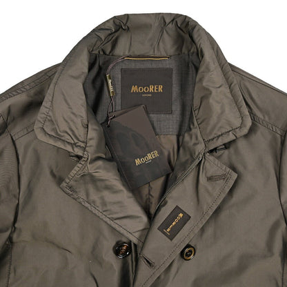 MOORER SC - MORANDI - KM ポリエステル100% セミダブルブレストトレンチコート｜436029-50｜GUARDAROBA MILANO OFFICIAL STORE