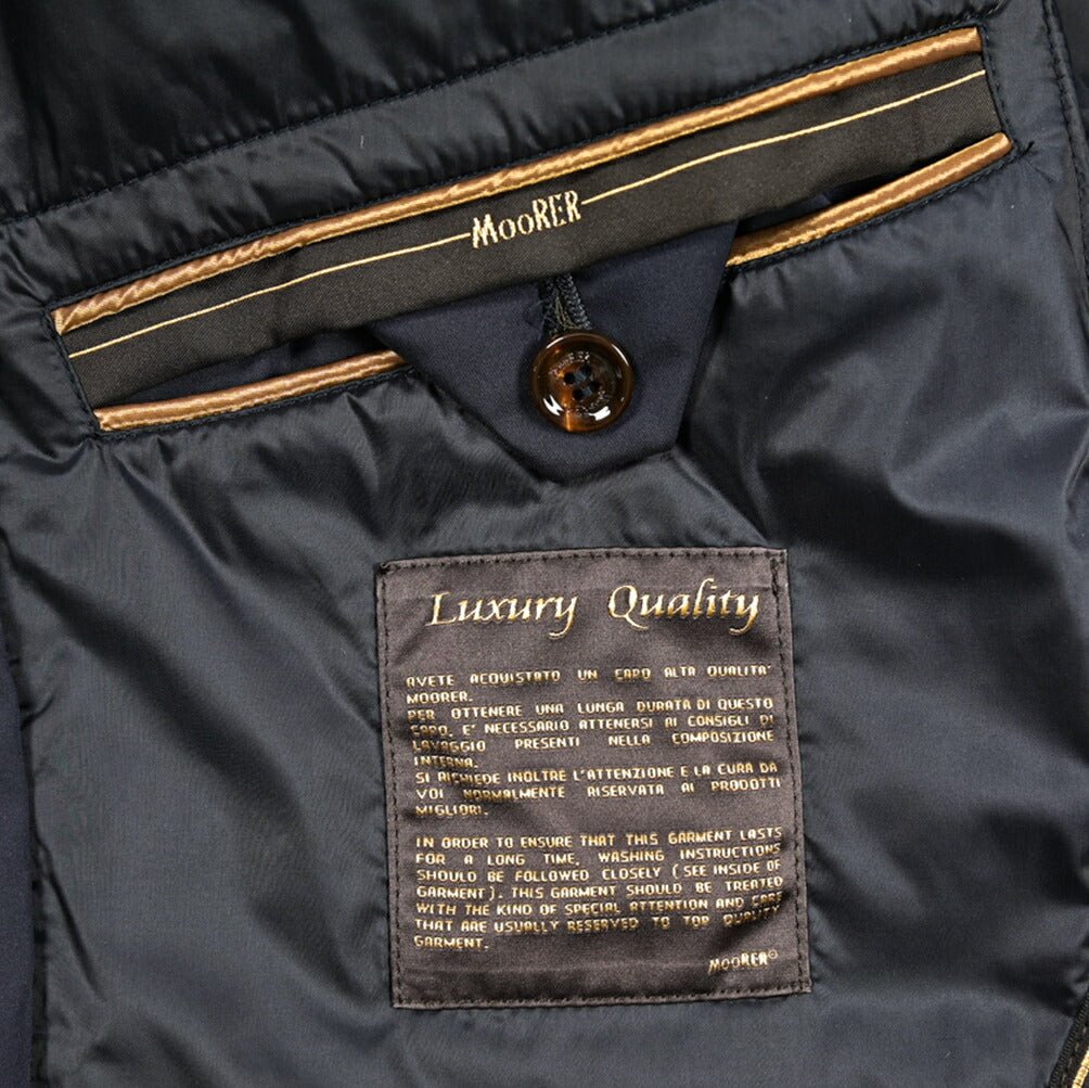 MOORER "SD - VESPUCCI - TJ" ポリエステル混 ジップアップジャケット｜436046-48｜GUARDAROBA MILANO OFFICIAL STORE