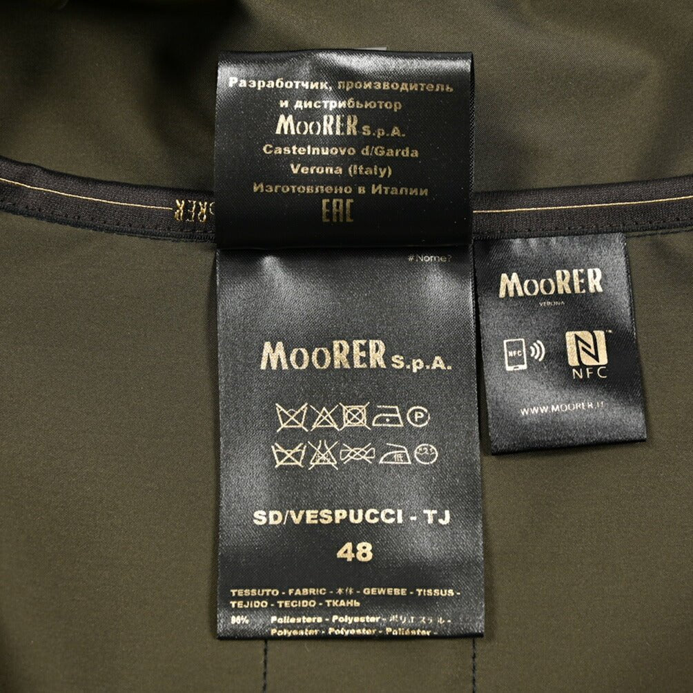 MOORER "SD - VESPUCCI - TJ" ポリエステル混 ジップアップジャケット｜436046-48｜GUARDAROBA MILANO OFFICIAL STORE