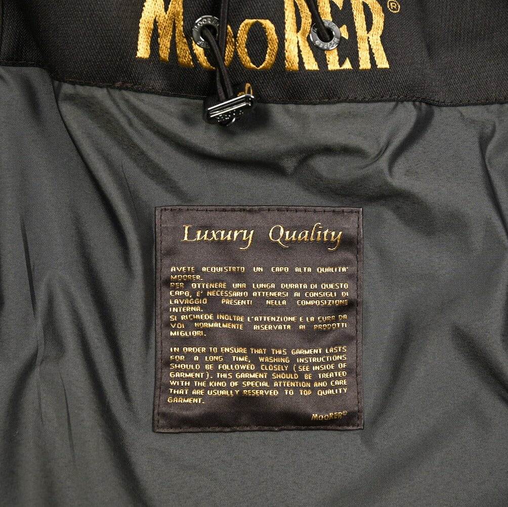 MOORER SI - MILLENIO - TES ポリエステル混コットン フード付きコート / ACQUA PROOF(防水)｜436052-48｜GUARDAROBA MILANO OFFICIAL STORE