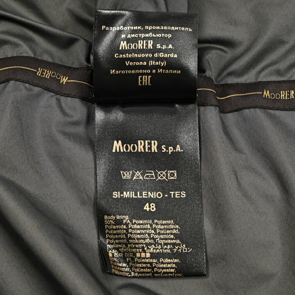 MOORER SI - MILLENIO - TES ポリエステル混コットン フード付きコート / ACQUA PROOF(防水)｜436052-48｜GUARDAROBA MILANO OFFICIAL STORE