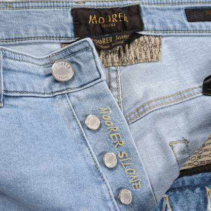 MOORER "SILONE - CY" ストレッチデニム スリムジーンズ｜437091-30｜GUARDAROBA MILANO OFFICIAL STORE