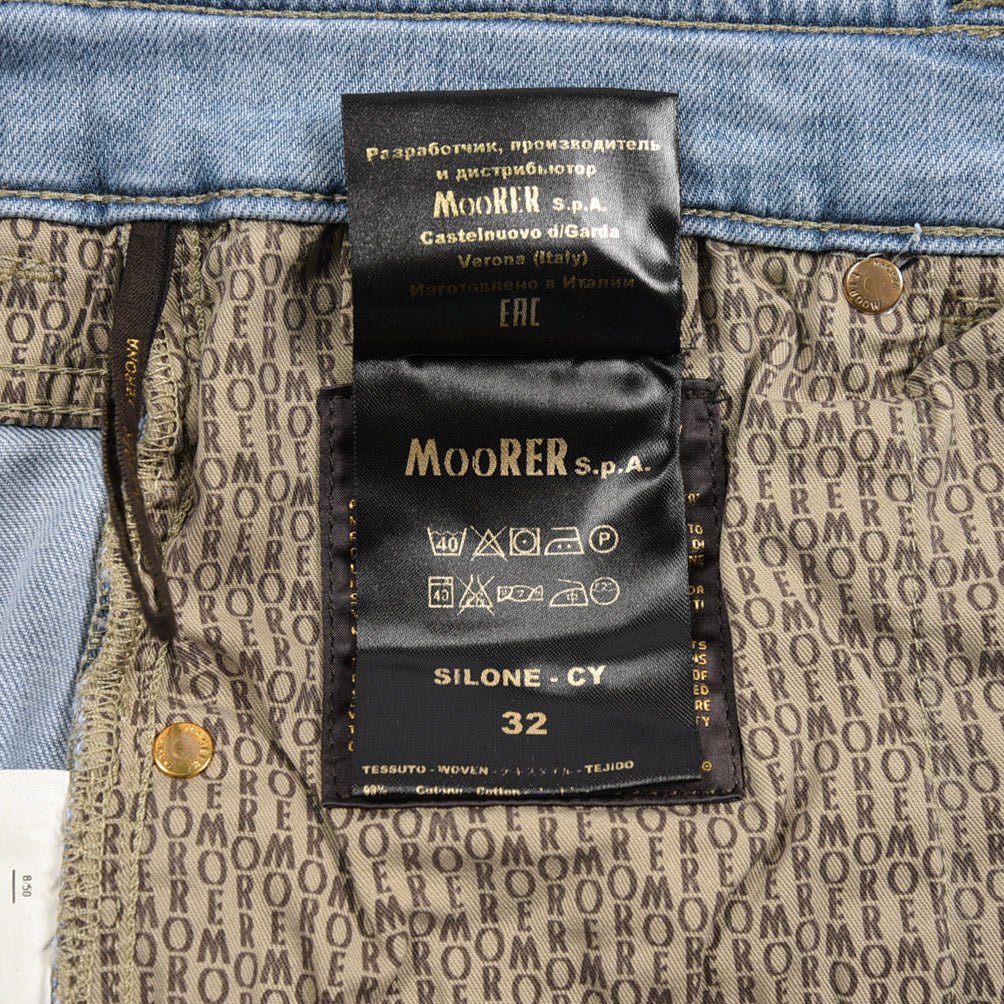 MOORER "SILONE - CY" ストレッチデニム スリムジーンズ｜437091-30｜GUARDAROBA MILANO OFFICIAL STORE