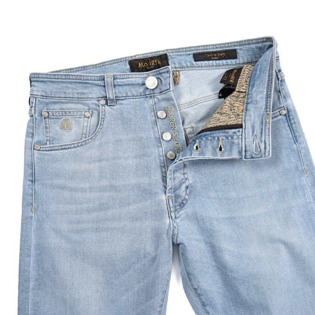 MOORER "SILONE - CY" ストレッチデニム スリムジーンズ｜437091-30｜GUARDAROBA MILANO OFFICIAL STORE