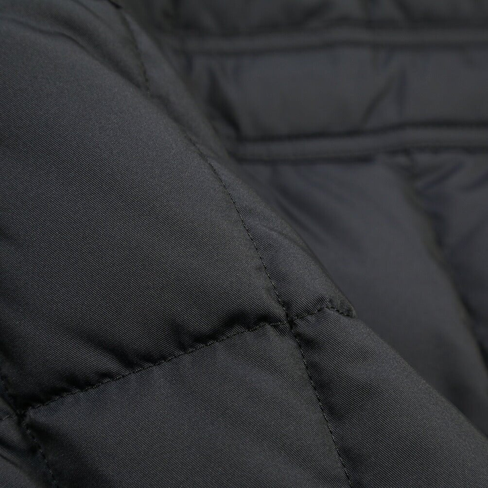 MOORER “SIRO-KM” ポリエステル100% 立襟ファー付ダウンジャケット ダークネイビー(BLU) 42 | GUARDAROBA MILANO OFFICIAL STORE