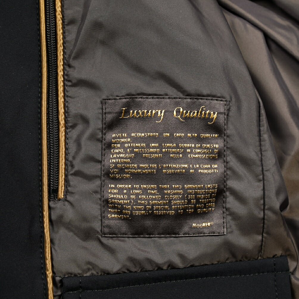 MOORER "SIRO - KN" ストレッチナイロン スタンドカラーダウンジャケット / ACQUA RESISTANT(撥水)｜420455｜GUARDAROBA MILANO OFFICIAL STORE