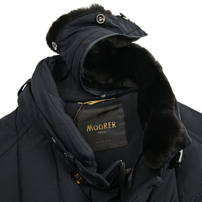 MOORER "SIRO - KN" ストレッチナイロン スタンドカラーダウンジャケット / ACQUA RESISTANT(撥水)｜420455｜GUARDAROBA MILANO OFFICIAL STORE
