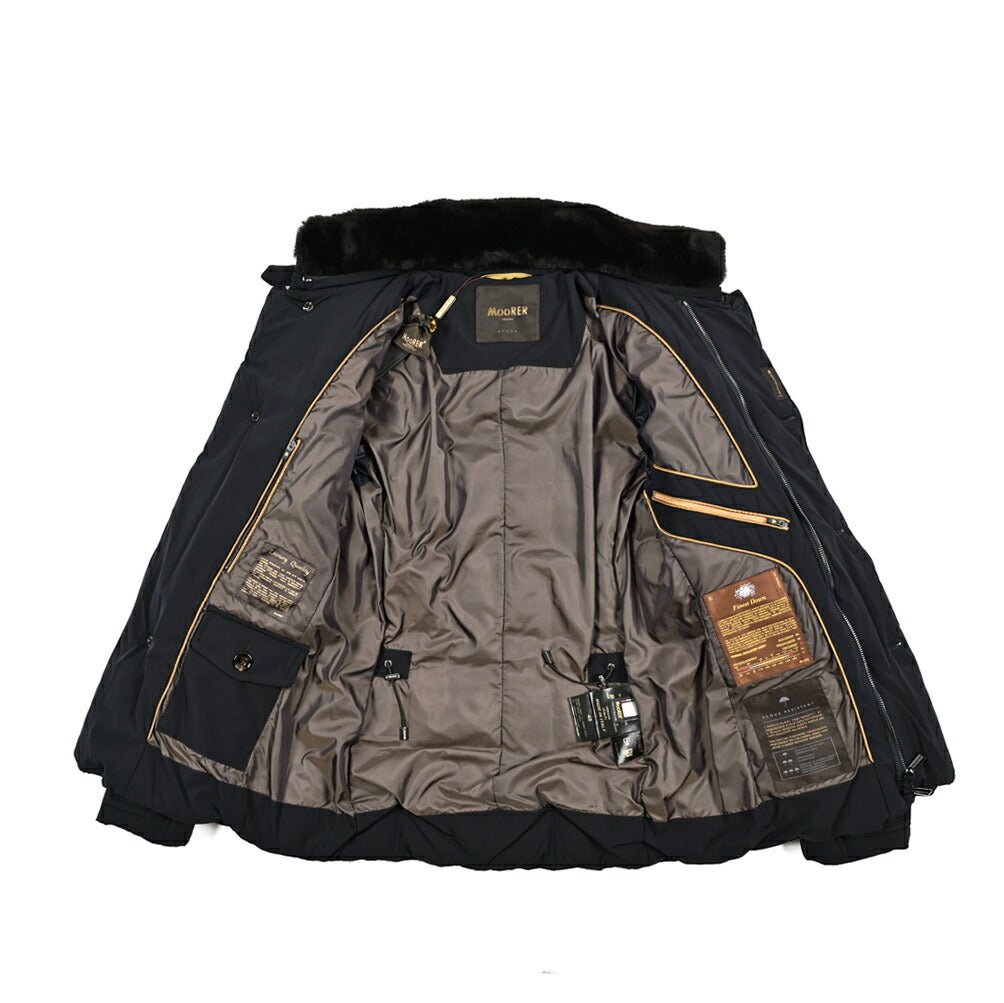 MOORER "SIRO - KN" ストレッチナイロン スタンドカラーダウンジャケット / ACQUA RESISTANT(撥水)｜420455｜GUARDAROBA MILANO OFFICIAL STORE