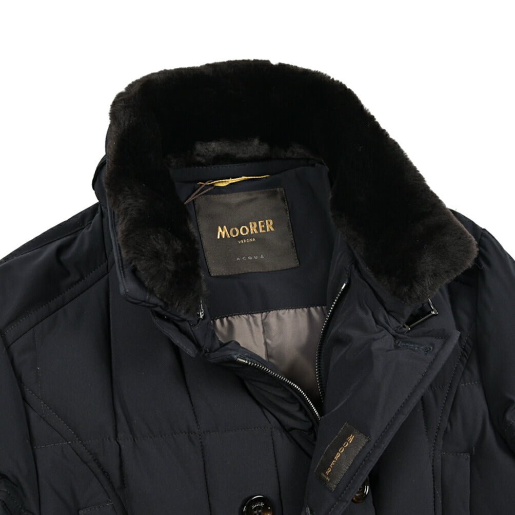 MOORER "SIRO - KN" ストレッチナイロン スタンドカラーダウンジャケット / ACQUA RESISTANT(撥水)｜420455｜GUARDAROBA MILANO OFFICIAL STORE
