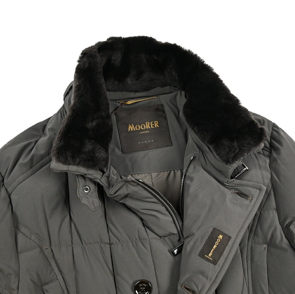 MOORER "SIRO - KN" ストレッチナイロン スタンドカラーダウンジャケット / ACQUA RESISTANT(撥水)｜420456｜GUARDAROBA MILANO OFFICIAL STORE