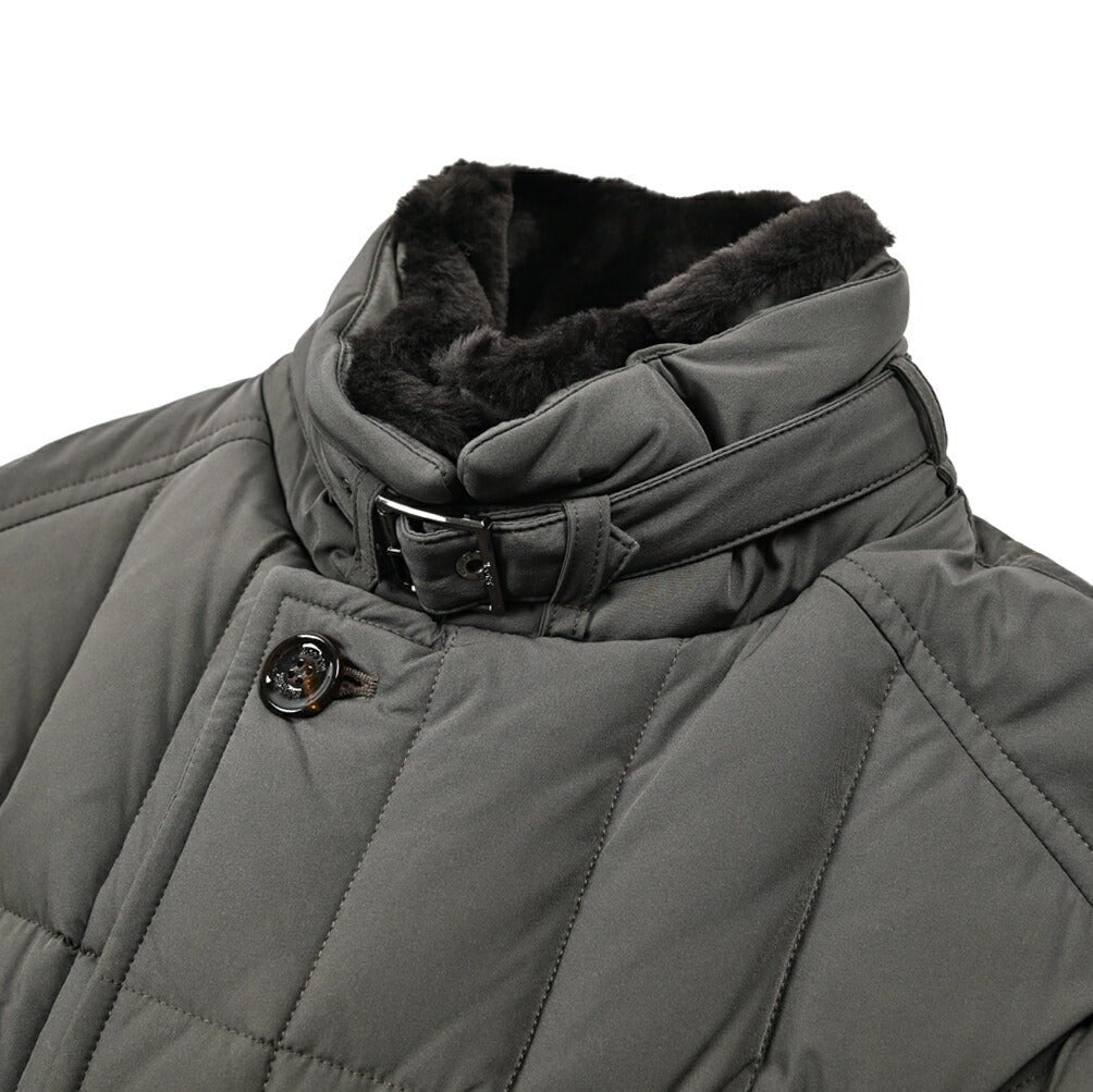 MOORER "SIRO - KN" ストレッチナイロン スタンドカラーダウンジャケット / ACQUA RESISTANT(撥水)｜420456｜GUARDAROBA MILANO OFFICIAL STORE