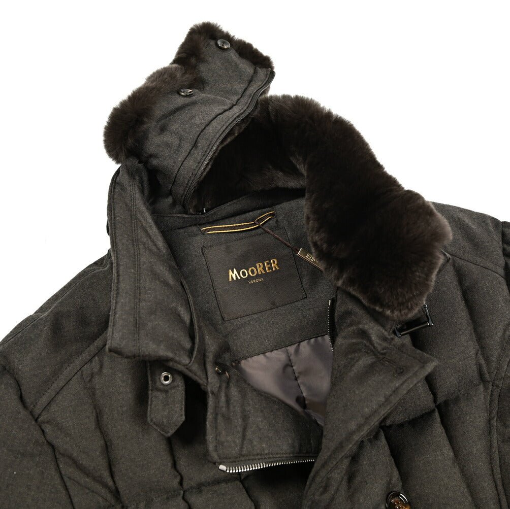 MOORER "SIRO - L" カシミヤ混ウール ダブルブレストダウンジャケット｜420393｜GUARDAROBA MILANO OFFICIAL STORE