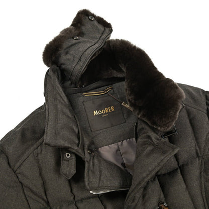 MOORER "SIRO - L" カシミヤ混ウール ダブルブレストダウンジャケット｜420393｜GUARDAROBA MILANO OFFICIAL STORE