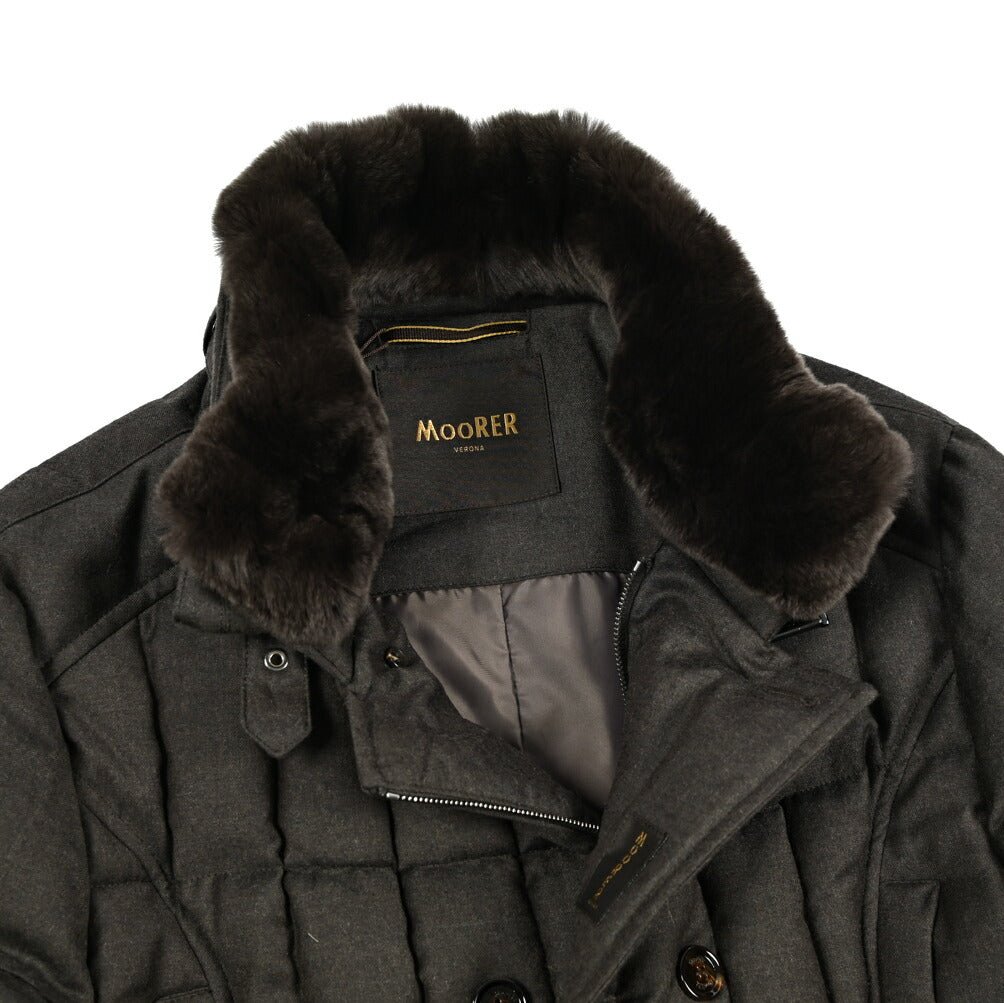 MOORER "SIRO - L" カシミヤ混ウール ダブルブレストダウンジャケット｜420393｜GUARDAROBA MILANO OFFICIAL STORE