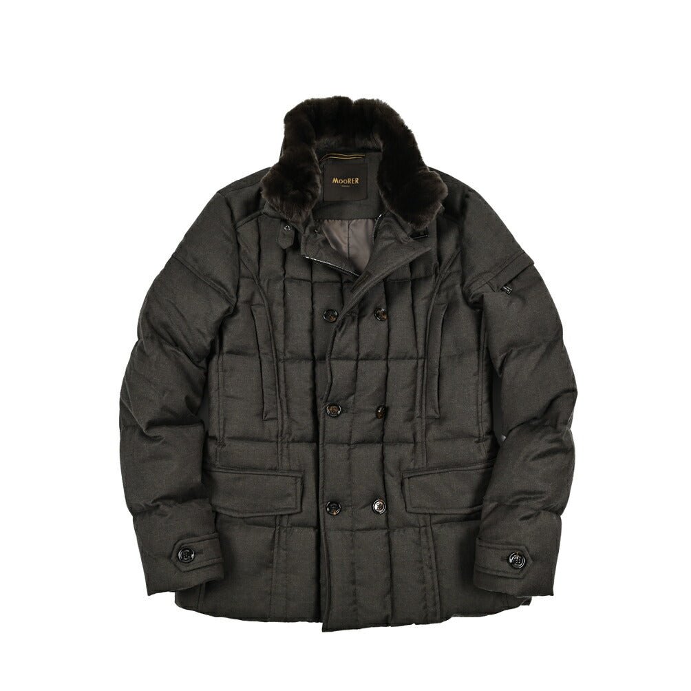 MOORER "SIRO - L" カシミヤ混ウール ダブルブレストダウンジャケット｜420393｜GUARDAROBA MILANO OFFICIAL STORE