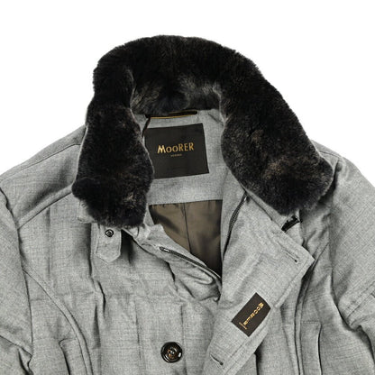 MOORER "SIRO - L" カシミヤ混ウール ダブルブレストダウンジャケット｜420398｜GUARDAROBA MILANO OFFICIAL STORE