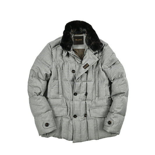 MOORER "SIRO - L" カシミヤ混ウール ダブルブレストダウンジャケット｜420398｜GUARDAROBA MILANO OFFICIAL STORE