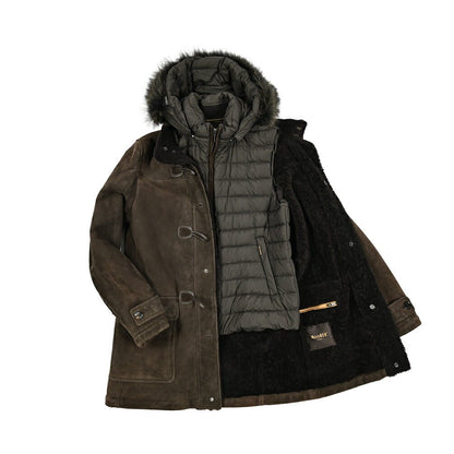MOORER "SIRO - PE" ムートンレザーダッフルコート｜420500｜GUARDAROBA MILANO OFFICIAL STORE