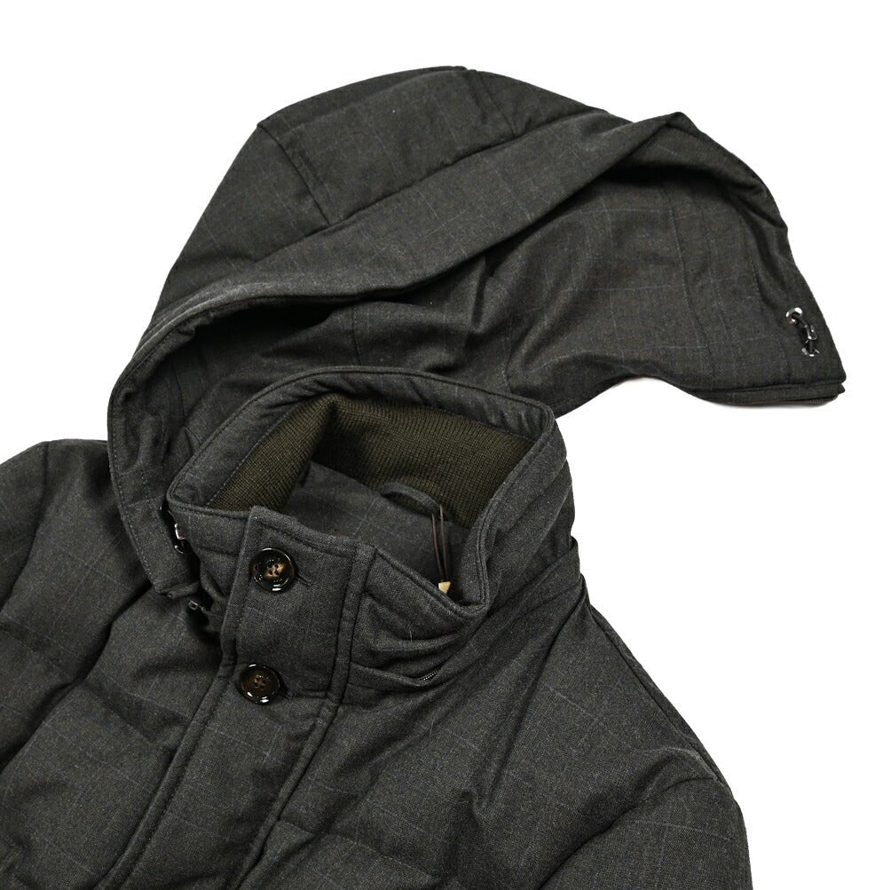 MOORER "SP - PHILIP - PE" ヴァージンウール 着脱可能フード付きダウンジャケット｜418180 - 46｜GUARDAROBA MILANO OFFICIAL STORE