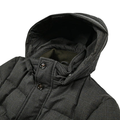 MOORER "SP - PHILIP - PE" ヴァージンウール 着脱可能フード付きダウンジャケット｜418180 - 46｜GUARDAROBA MILANO OFFICIAL STORE