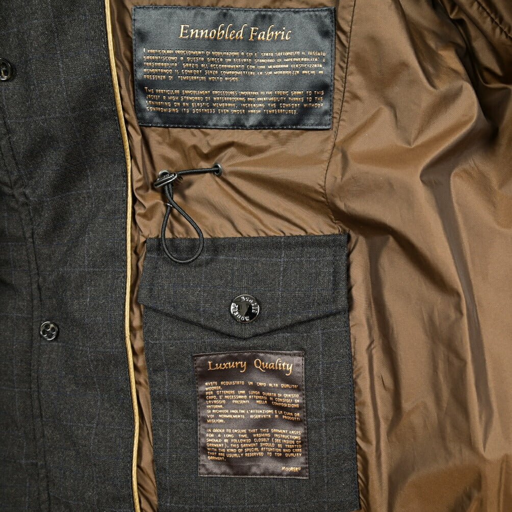 MOORER "SP - PHILIP - PE" ヴァージンウール 着脱可能フード付きダウンジャケット｜418180 - 46｜GUARDAROBA MILANO OFFICIAL STORE