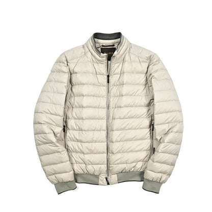 MOORER "STARUSS - S3" ストレッチナイロン スタンドカラーライトダウンジャケット / ACQUA RESISTANT(撥水)｜418254 - 56｜GUARDAROBA MILANO OFFICIAL STORE