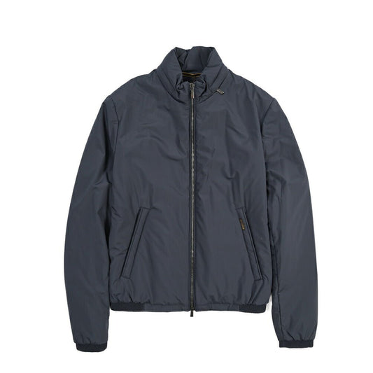 MOORER “STAZIO-SKT” ポリエステル100% 中綿入りスタンドカラーブルゾン / ACQUA PROOF (防水) ネイビー(NAVY) 44 | GUARDAROBA MILANO OFFICIAL STORE