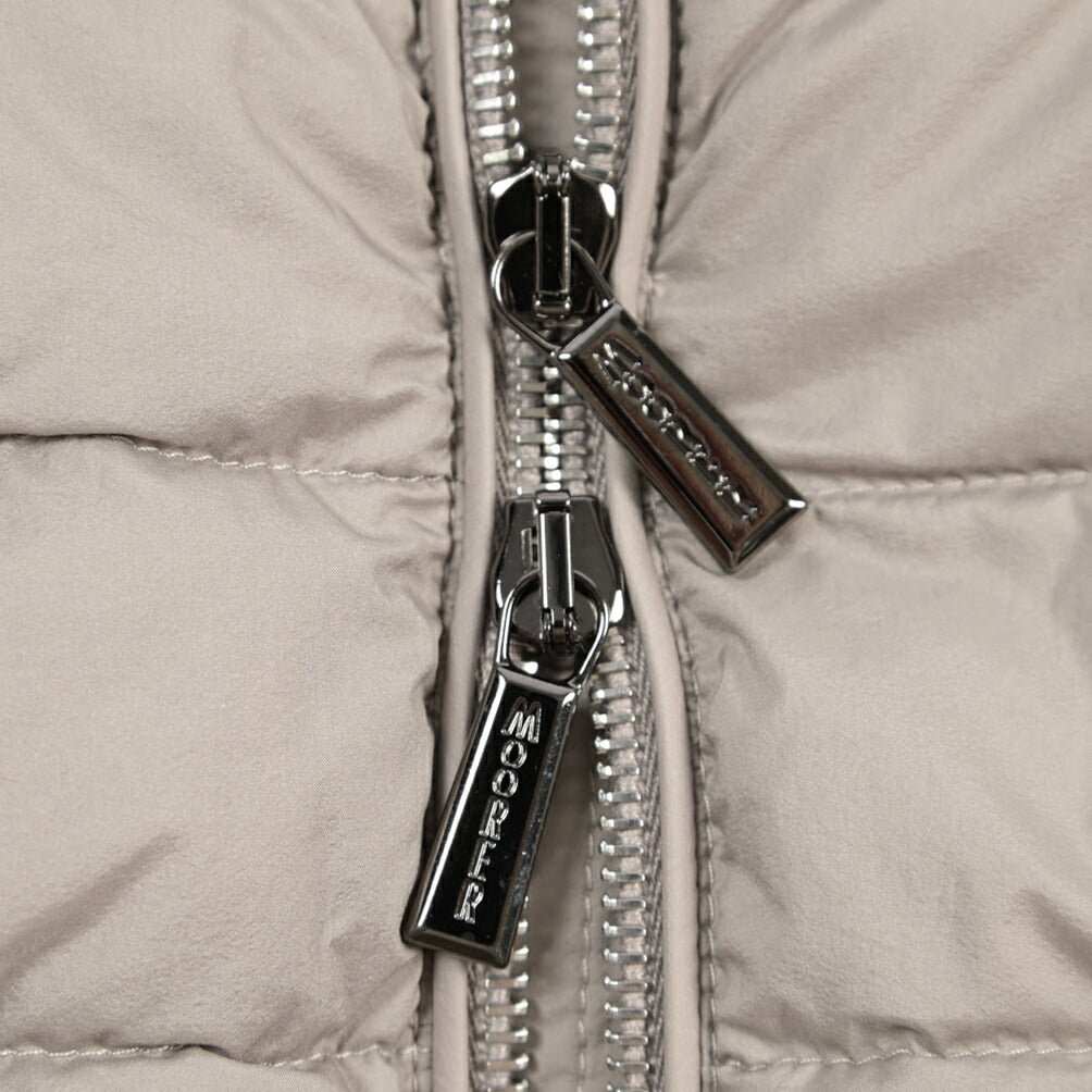 MOORER “STRAUSS-S3” 高機能ストレッチナイロン ダウンブルゾン / ACQUA RESISTANT(撥水) グレー(PEARL) 48 | GUARDAROBA MILANO OFFICIAL STORE