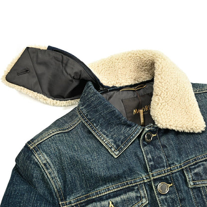 MOORER "TABURNO - 104" ストレッチデニム ボアカラーダウンジャケット｜420310 - 48｜GUARDAROBA MILANO OFFICIAL STORE