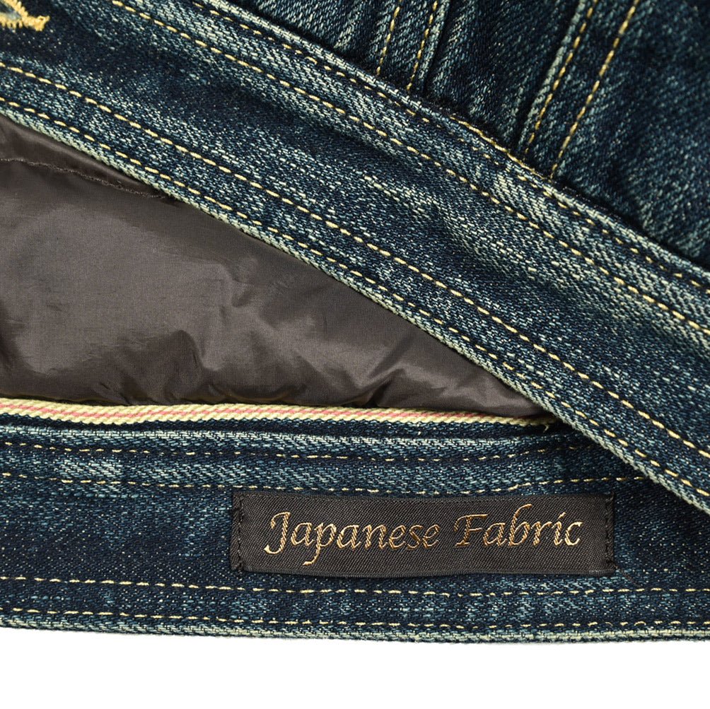 MOORER "TABURNO - 104" ストレッチデニム ボアカラーダウンジャケット｜420310 - 48｜GUARDAROBA MILANO OFFICIAL STORE